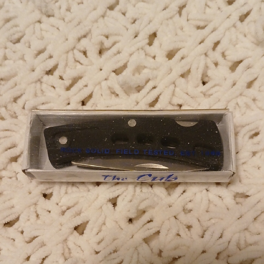 The Cub Black Stainless Steel Knife